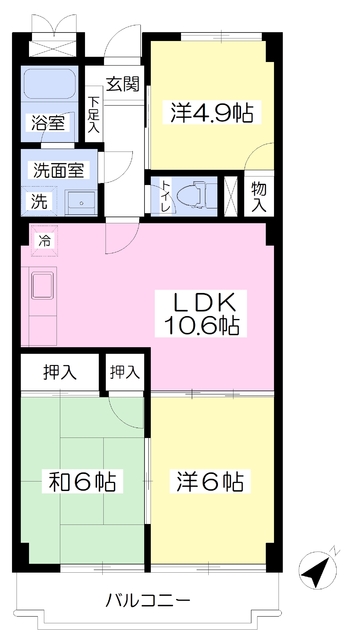 みずほヘイシンハイムの間取り