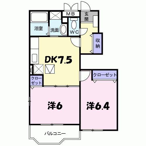 ベルフィオ－レＳ２　Ａ棟の間取り