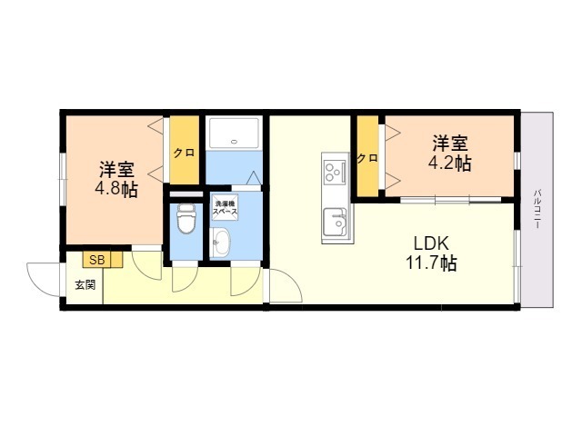 香椎4丁目ＡＰ（仮）の間取り