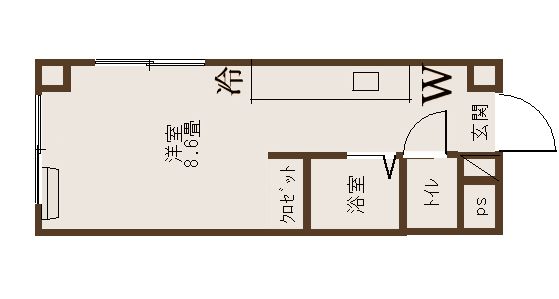 府中分梅町マンションの間取り写真