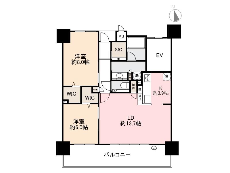 J.CREST県庁前の間取り