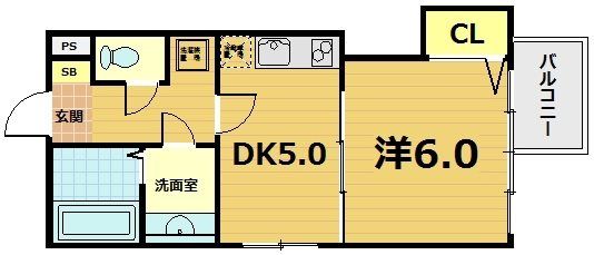 サザン桃山御陵の間取り