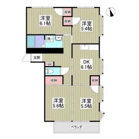 日光市並木町のマンションの間取り