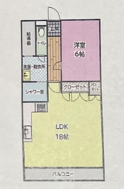 福山市沖野上町のマンションの間取り