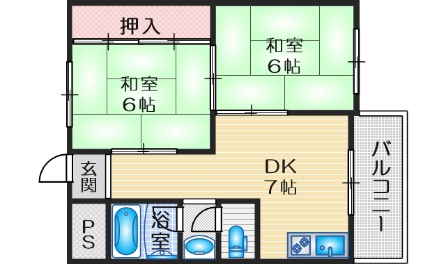 日の出マンションの間取り