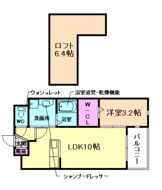 ルボアール箕面C棟の間取り