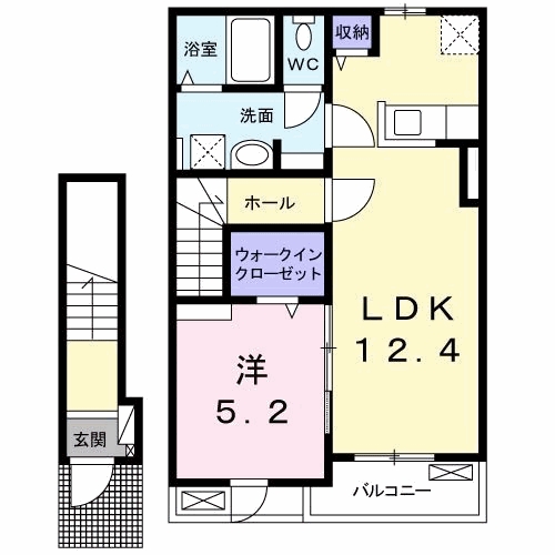 [家電付き] アクティリーベルIIの間取り