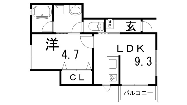 セイントエスペランサ月見山の間取り