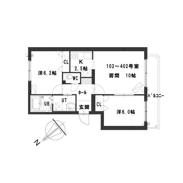 サンステージ４１０の間取り