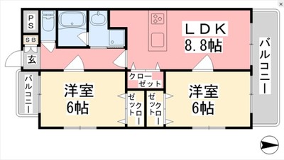 喜与町ジョアの間取り