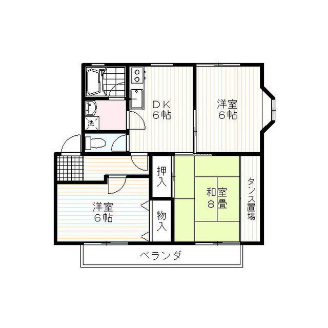 田方郡函南町間宮のアパートの間取り