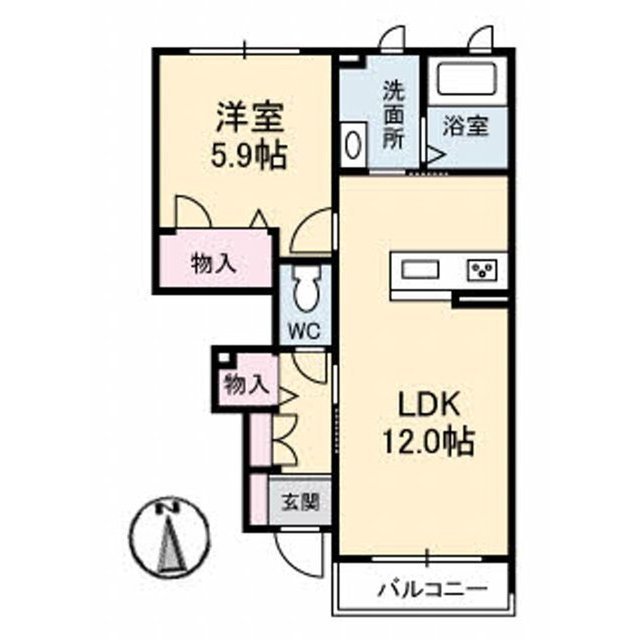 Ａｚｕｒ（アズール）の間取り