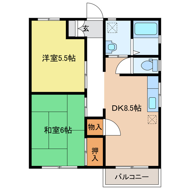 ブリエ竹原の間取り