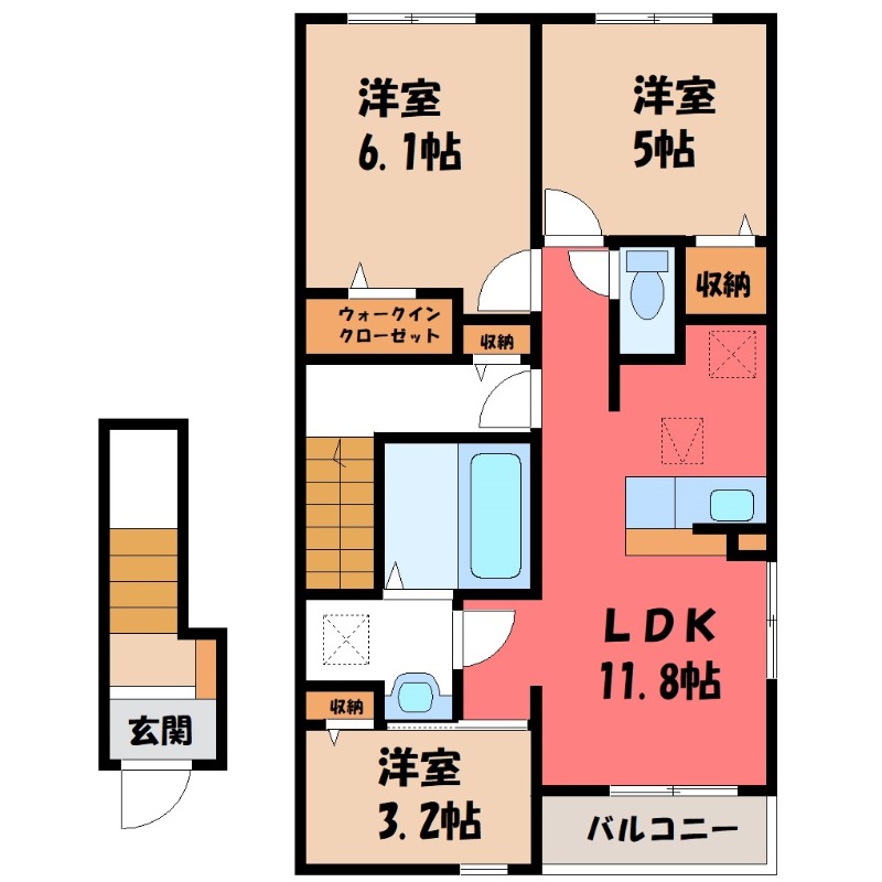 ハナミズキ Aの間取り