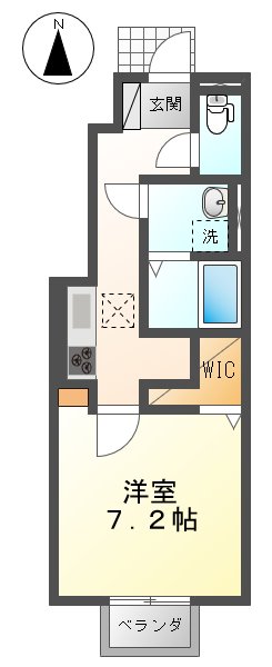 D-room小倉寺 Aの間取り