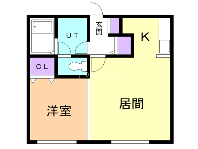 札幌市豊平区西岡三条のアパートの間取り