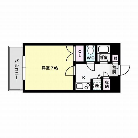 福岡市城南区荒江のマンションの間取り