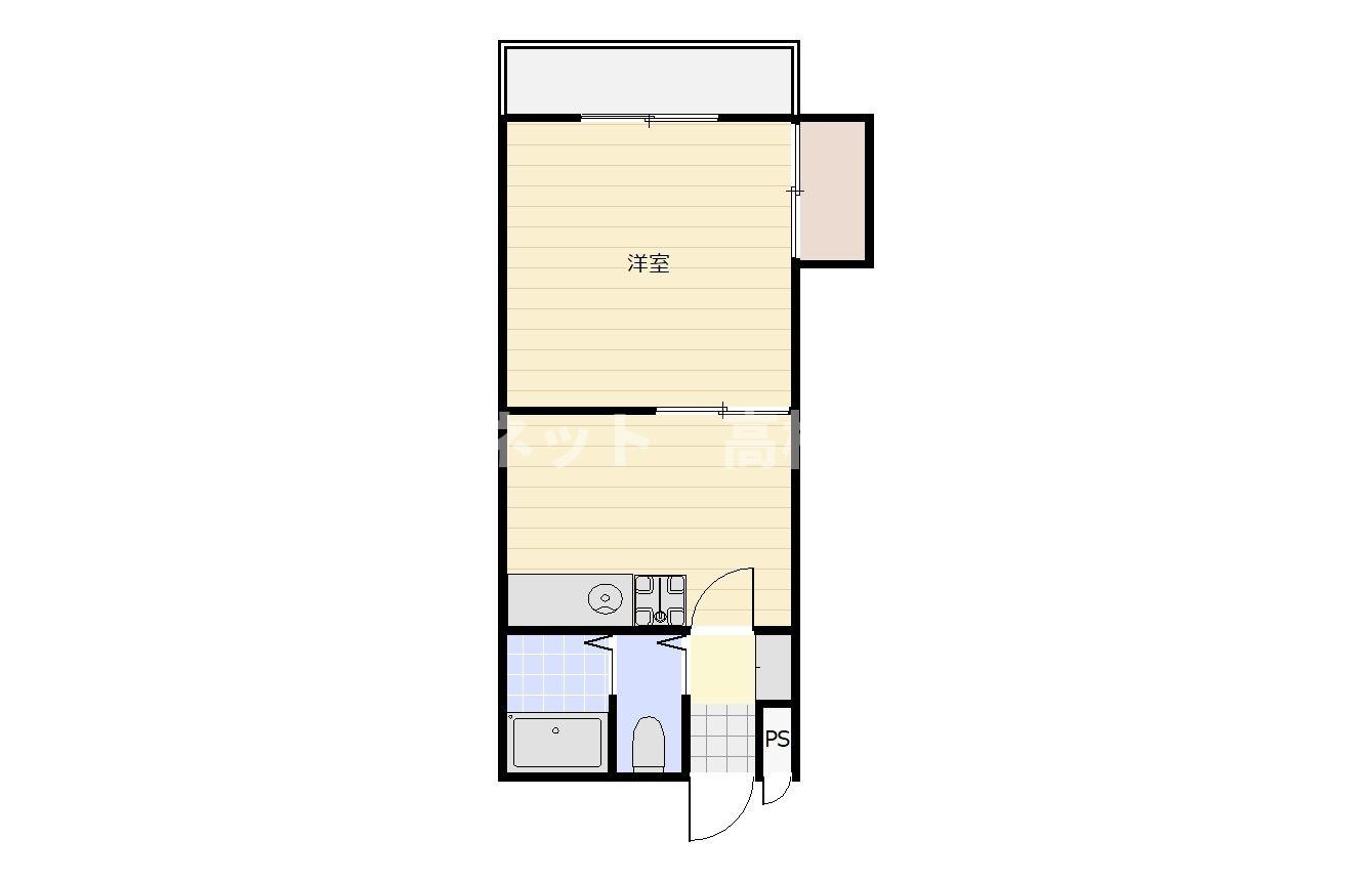 百間町グランドマンションの間取り