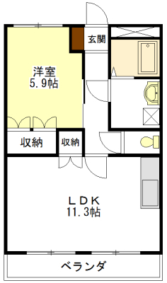 ラピュタ壱番館の間取り