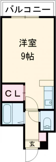 京都市北区鷹峯上ノ町のマンションの間取り