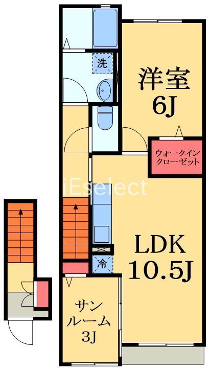 八千代市上高野のアパートの間取り