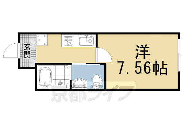 京都市中京区壬生森町のマンションの間取り