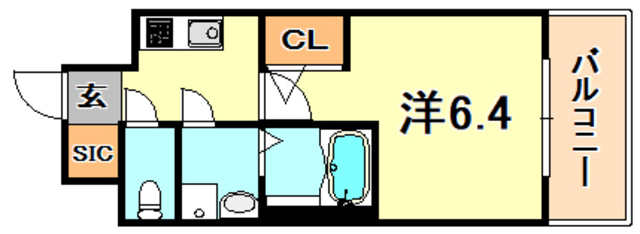 エスリードレジデンス神戸兵庫駅前の間取り