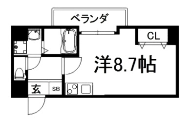 サンカノン御所西の間取り