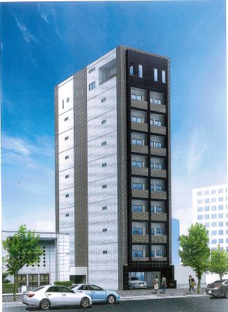 建物外観　建築時パース