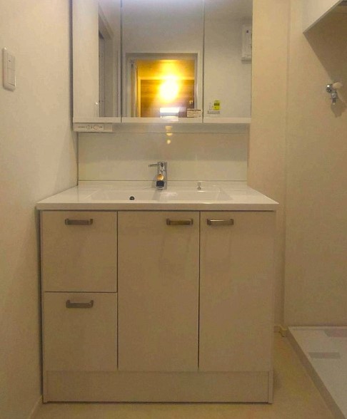 洗面設備　広い洗面スペース