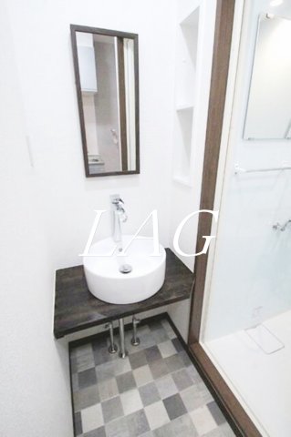 洗面設備　洗面台です。