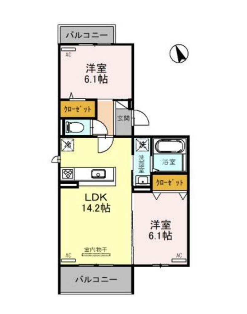 ベルフィールド西京極 東棟の間取り写真