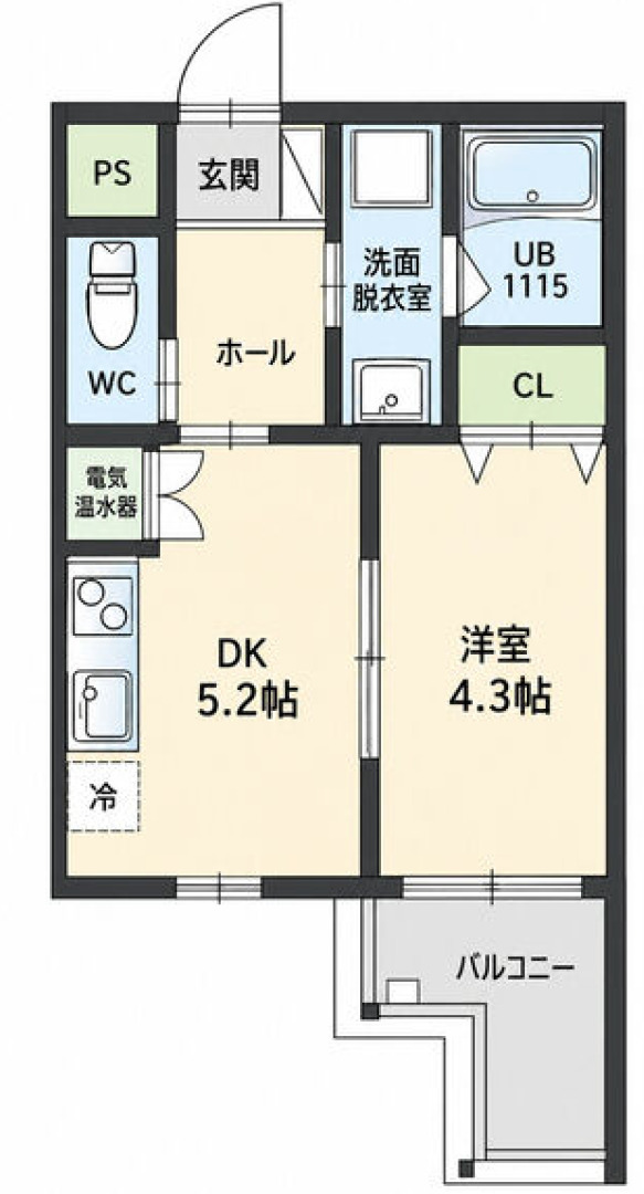 EIJU Tsukamotoの間取り写真