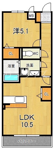 ベルフルールN・Kの間取り写真