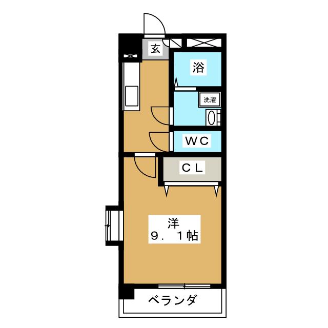 マンション亀山の間取り写真