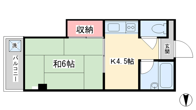 中延マンションの間取り写真