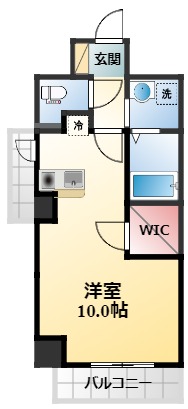 阪急宝塚線 服部天神駅 徒歩3分 10階建 築17年の間取り写真