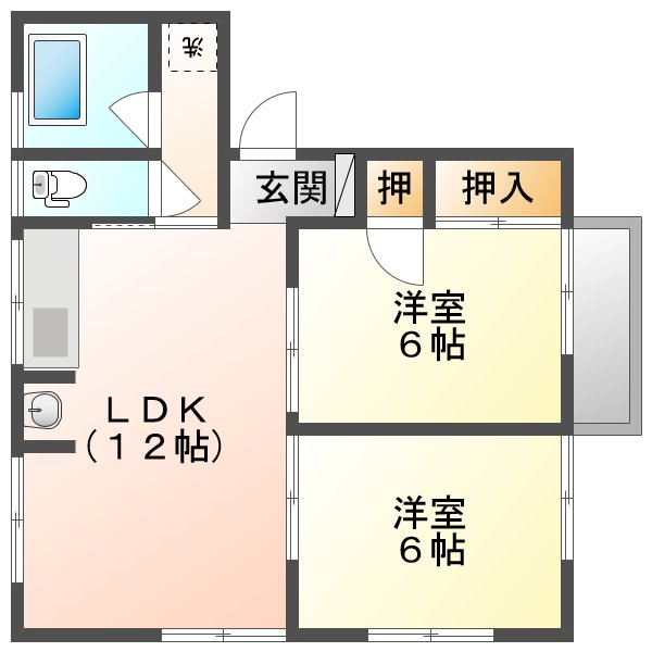 菊池コーポ2号の間取り