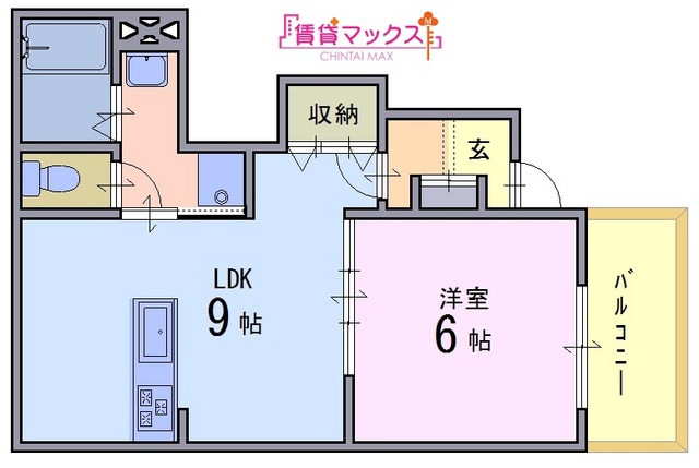 北葛城郡広陵町馬見中のアパートの間取り