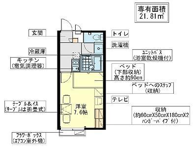 レオパレスみやこの間取り