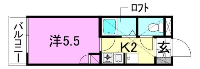 パルコート古川の間取り