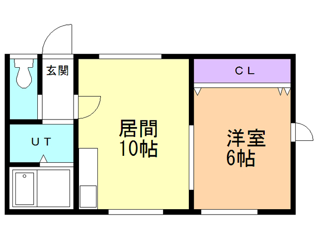 函館市深堀町のマンションの間取り