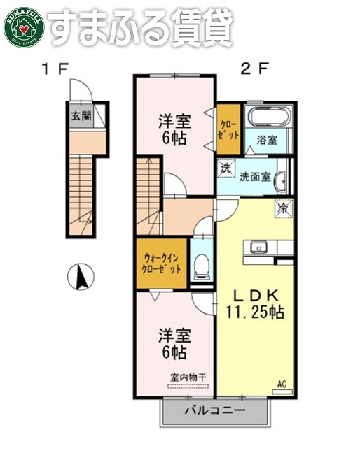 エグゼコート上地の間取り