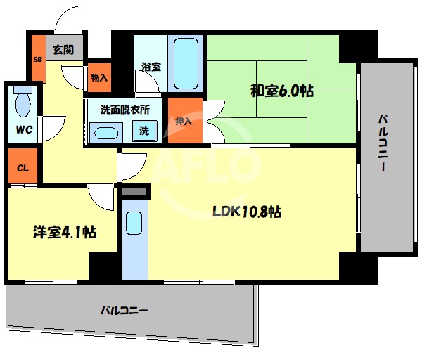 第一玉造マンションの間取り