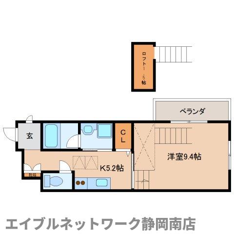 静岡市駿河区馬渕のマンションの間取り