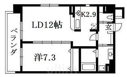 ベラジオ京都鴨川の間取り