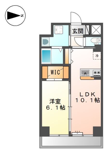 大阪市住吉区清水丘のマンションの間取り