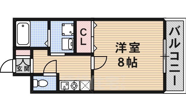 茨木市五日市のマンションの間取り