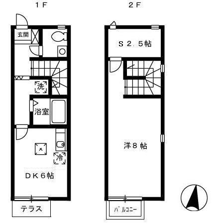 リースランド札元　Ｊ棟の間取り