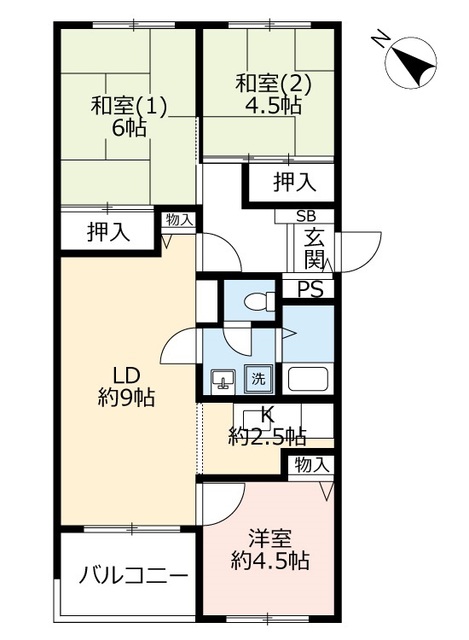 ＵＲ芦屋浜の間取り